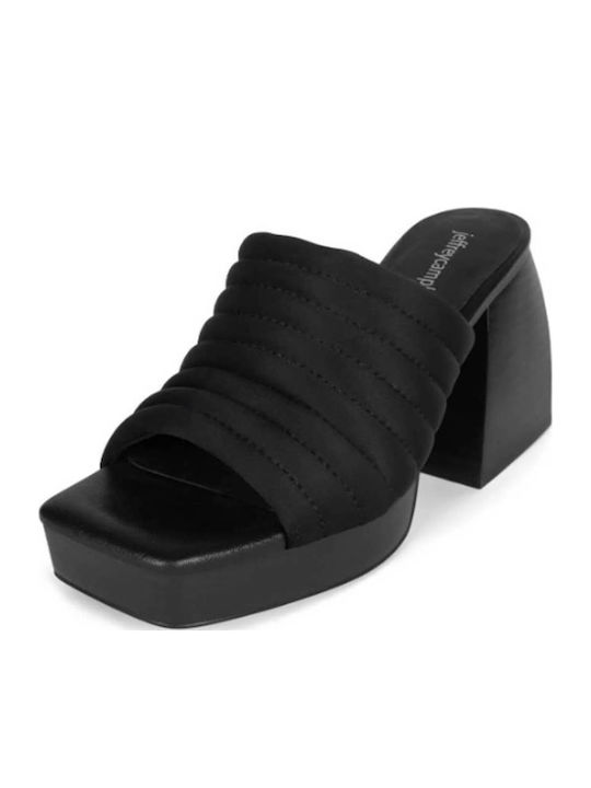 Jeffrey Campbell Leather Mules Black 0101003731