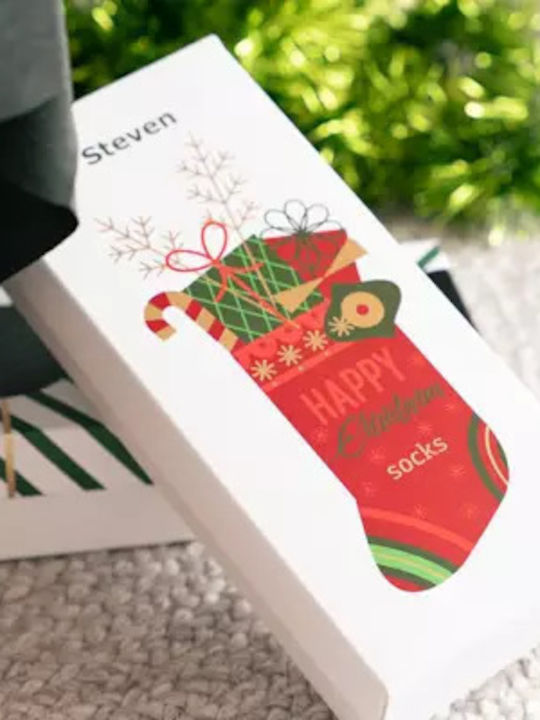 Steven Damen Weihnachtssocken Blau 1Pack