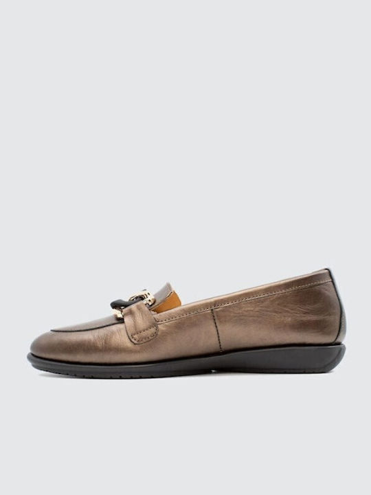 Relax Anatomic Δερμάτινα Γυναικεία Loafers σε Καφέ Χρώμα