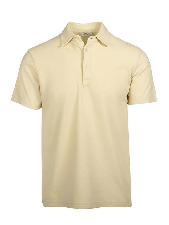 Crossley Men's Short Sleeve Blouse Polo Yellow