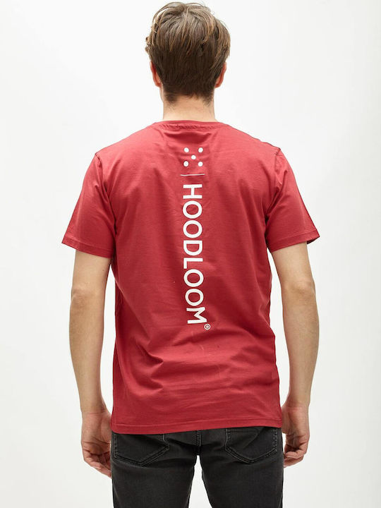 HoodLoom Herren T-Shirt Kurzarm Rot