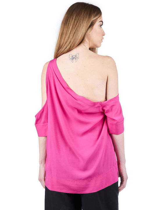 Zoya Damen Bluse mit 3/4 Ärmel Fuchsie