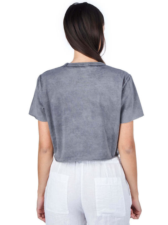 Crossley Women's Crop T-shirt Gray