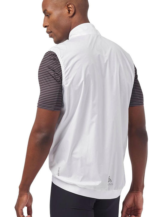 Odlo Men's Sleeveless Jacket Windproof White