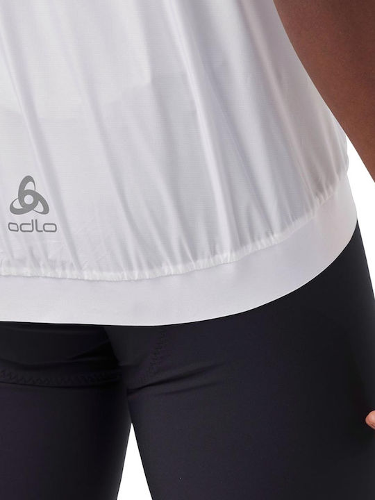 Essential Sleeveless Windproof White Jacket