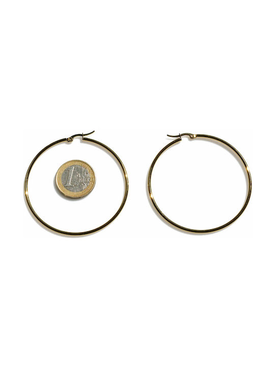 Bizoutaki Earrings made of Steel Gold Plated