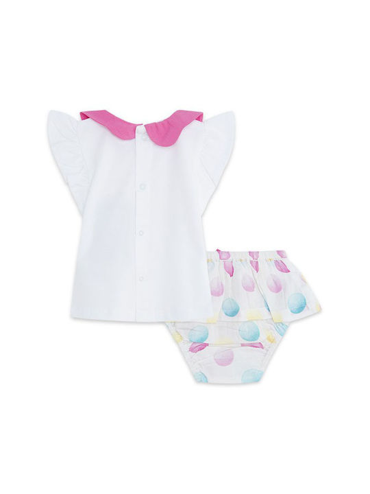 Tuc Tuc Kids Set with Shorts Summer 2pcs White