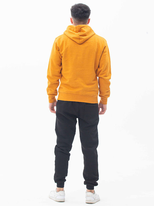 Beltipo Men's Hooded Sweatshirt Yellow