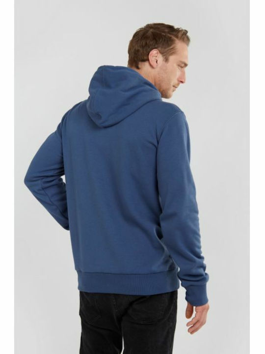 Fundango Men's Sweatshirt with Hood and Pockets Navy Blue