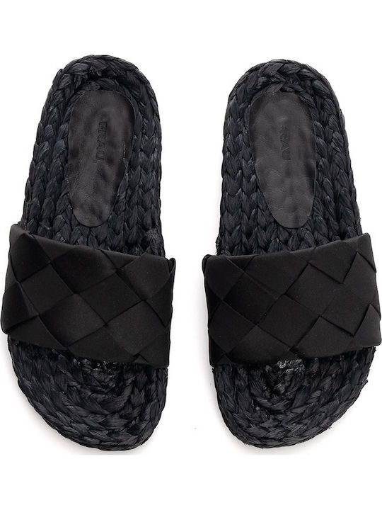 Sandale Casual Damă Din Piele Negre
