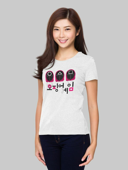 TKT Tricou Squid Game Alb
