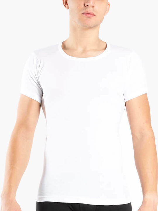 Men's Short Sleeve Undershirts White 2Pack