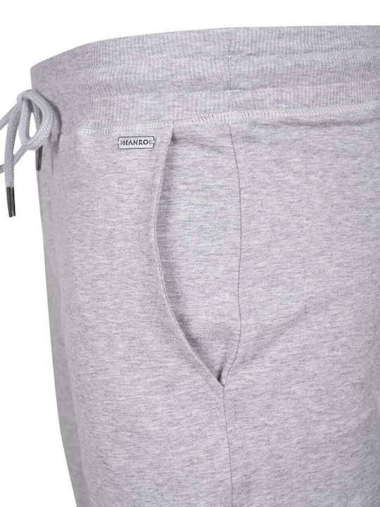 Hanro Men's Sweatpants with Rubber Gray