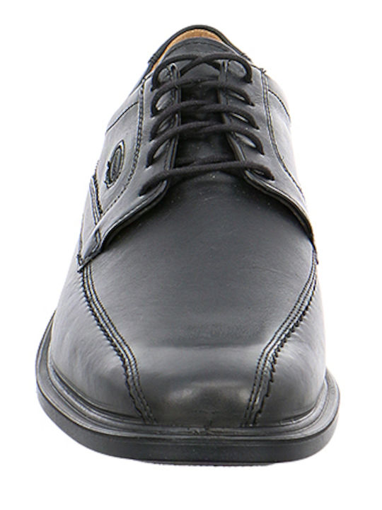 Leder Herren Freizeitschuhe Anatomisch Schwarz