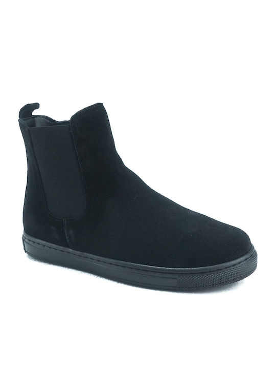 Scarpy Kids Boots with Zipper Black