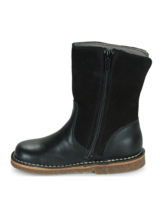 Kinderstiefel mit Reißverschluss Schwarze