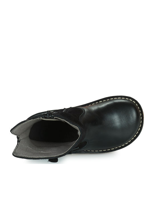 Kinderstiefel mit Reißverschluss Schwarze