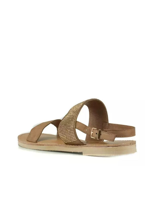 Il Mondo Comfort Women's Flat Sandals in Brown Color