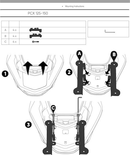 GP Kompozit Σχάρα για Honda PCX 125