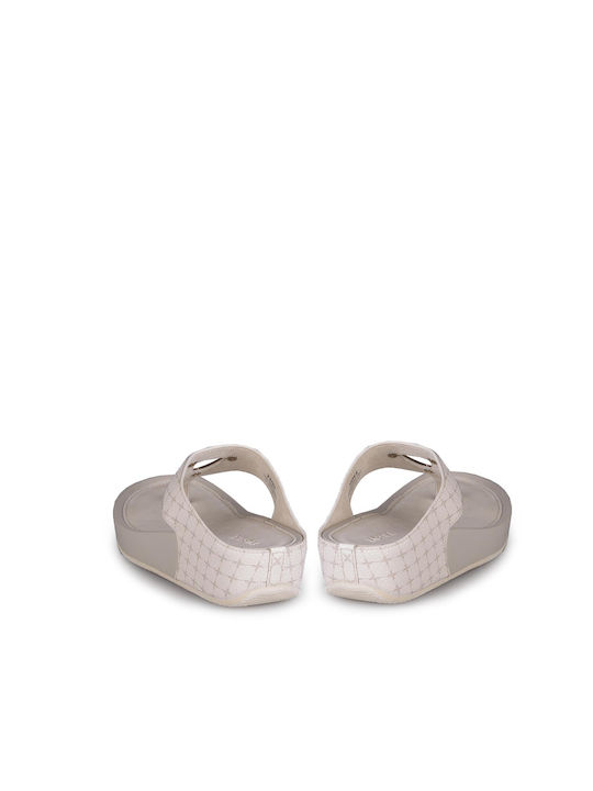 Mexx Women's Flat Sandals in Beige Color