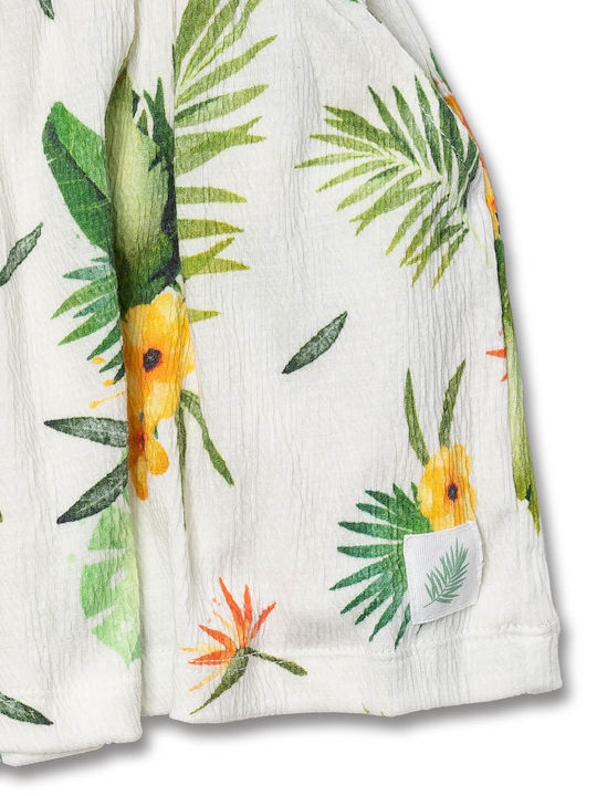 Kinder-Shorts/Bermudas Stoff Weiß