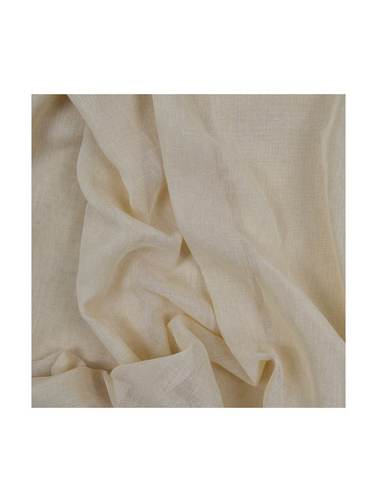 Saray Home Κουρτίνα με Τρέσα Μπεζ 140x280εκ.