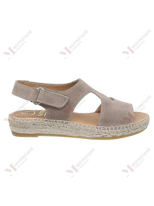 Kanna Damen Flache Sandalen in Beige Farbe