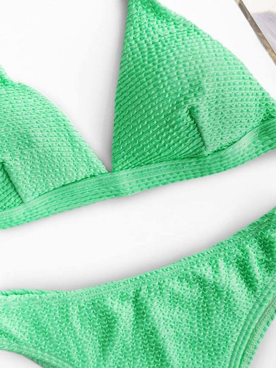 Set Bikini Τριγωνάκι με Αφαιρούμενη Ενίσχυση & Brazil Γαλάζιο
