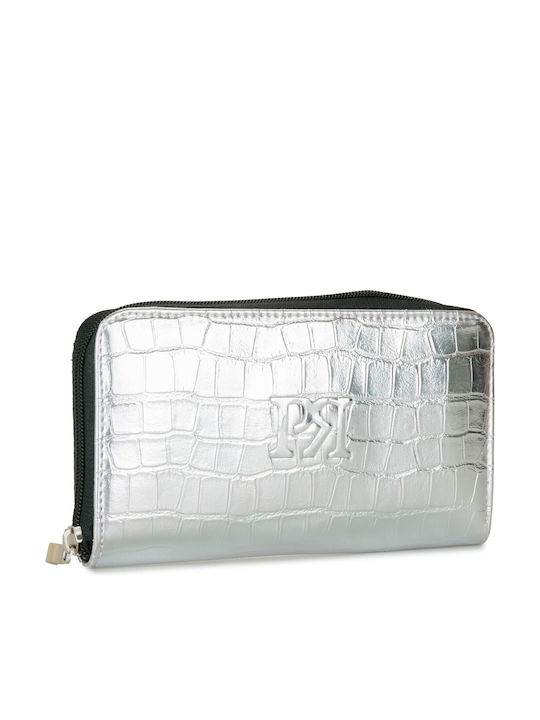 Large Women's Wallet Classic Silver