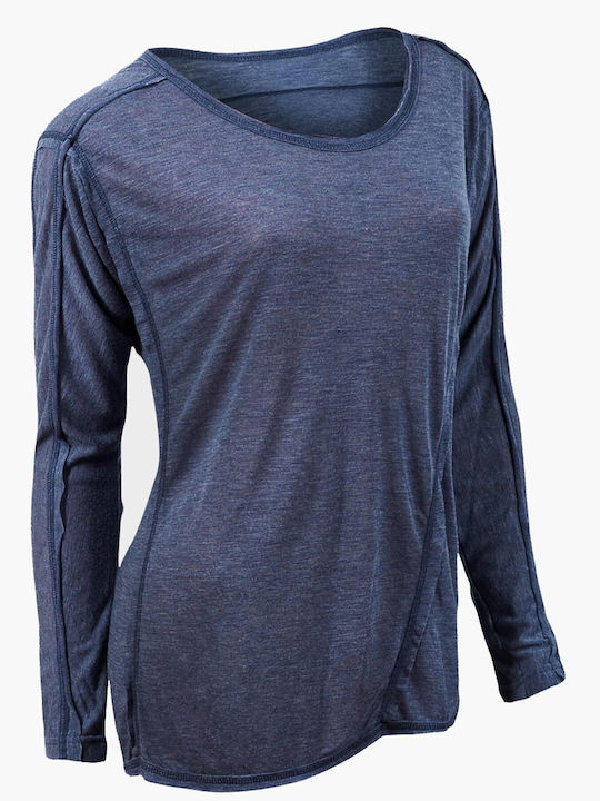 Beltipo Women's Blouse Long Sleeve Blue