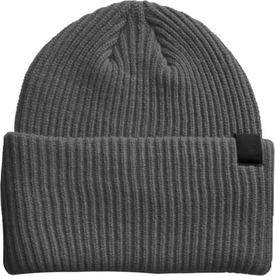 Beanie Γυναικείος Σκούφος Πλεκτός σε Γκρι χρώμα
