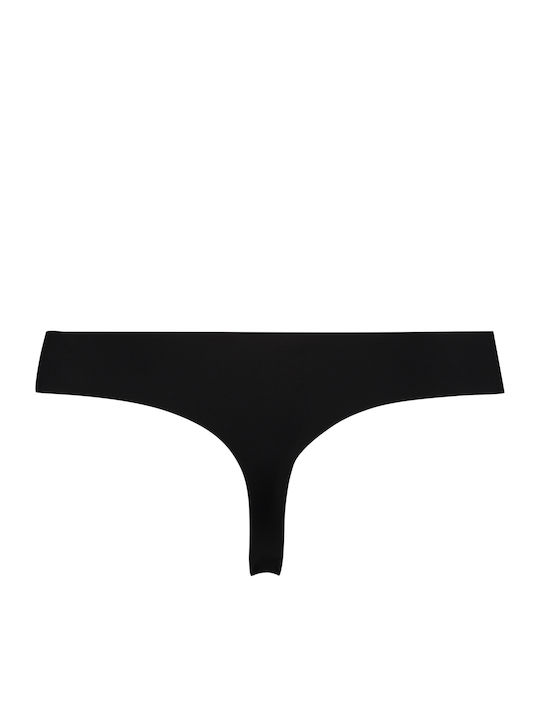 Invisible Γυναικείο String χωρίς Ραφές Μαύρο
