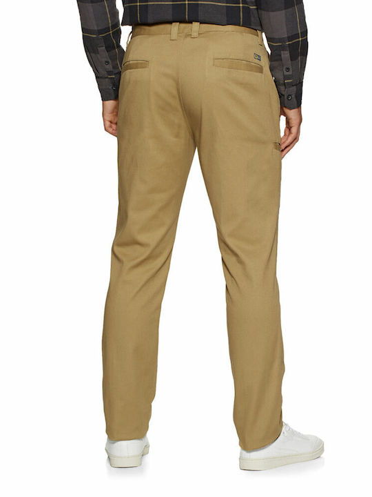 Salty Crew Men's Trousers Chino Elastic in Slim Fit Brown