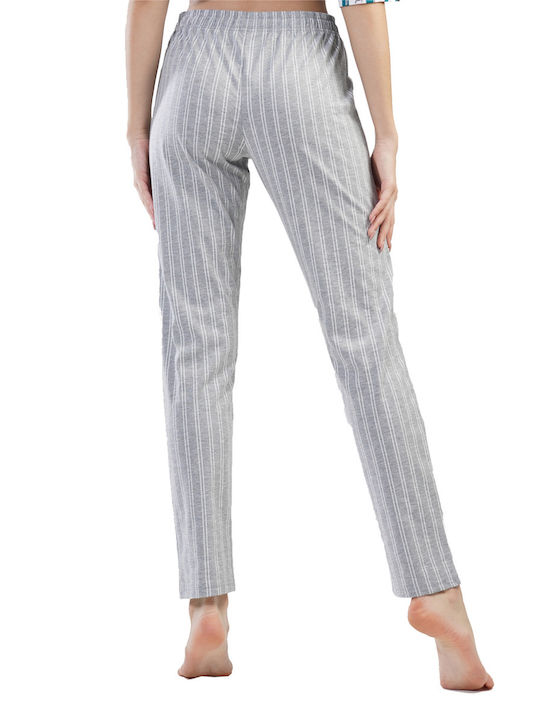 Vienetta Secret Women's High Waist Jogger Sweatpants Gray