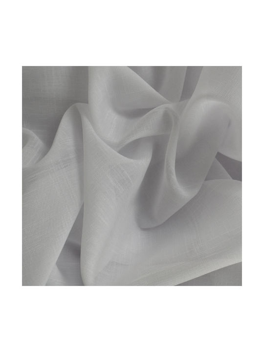 Saray Home Κουρτίνα με Τρέσα Λευκή 140x280εκ.