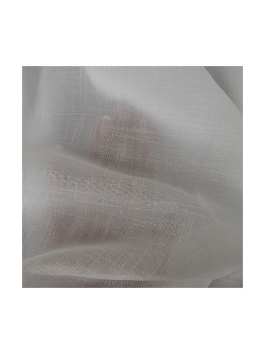 Saray Home Κουρτίνα με Τρέσα Λευκή 140x280εκ.