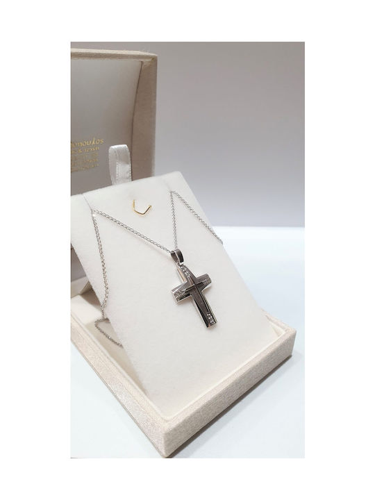 Papadopoulos Gold Women's White Gold Cross 14K