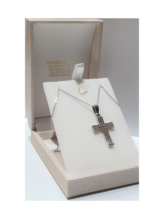 Papadopoulos Gold Women's White Gold Cross 14K