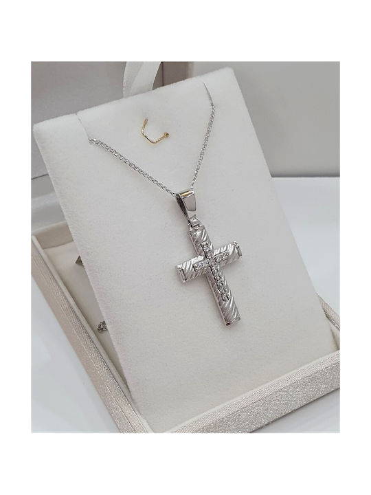 Papadopoulos Gold Women's White Gold Cross 14K