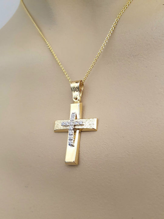 Papadopoulos Gold Damen Gold Kreuz 14K