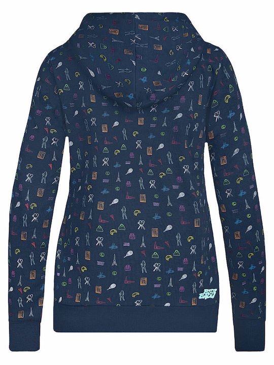 Women's Sweatshirt Hooded Blue