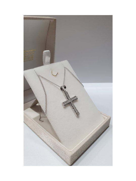 Papadopoulos Gold Women's White Gold Cross 14K