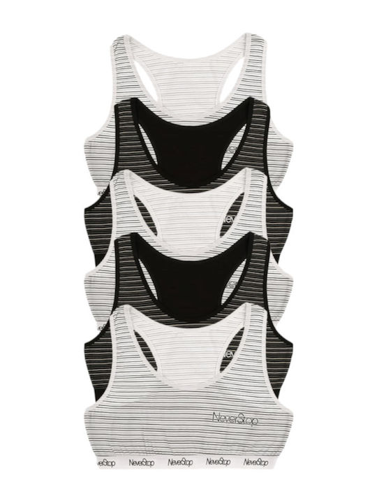 Donella Set of Kids' Bralettes Multicolored 5pcs