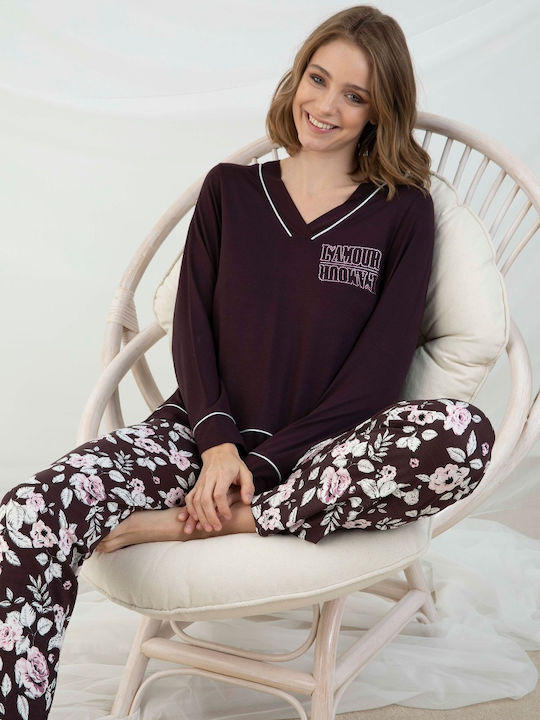 Sevim Winter Damen Pyjama-Set