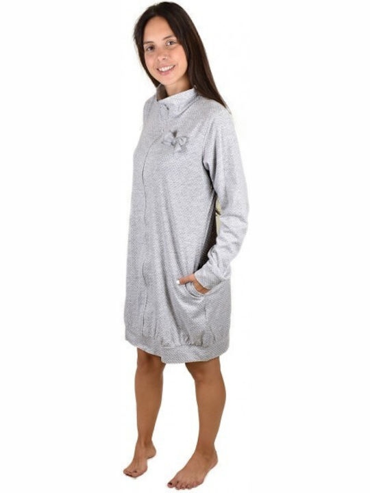 Noidinotte Winter Women's Nightdress Gray