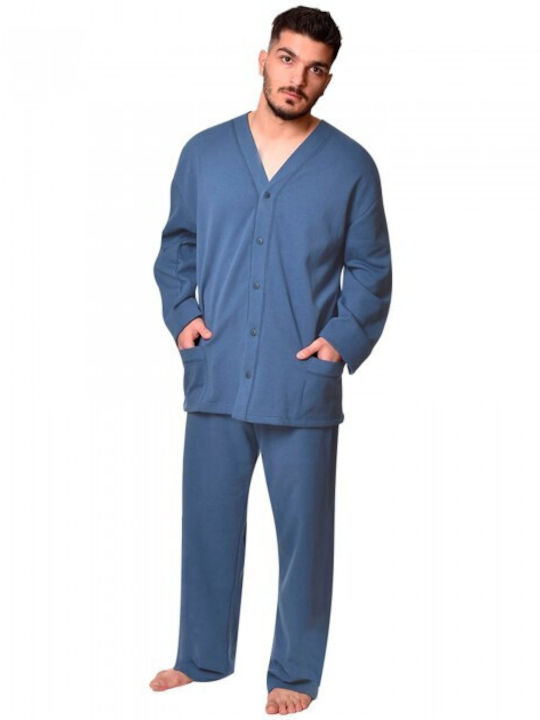 Koyote Men's Winter Pajamas Set Blue