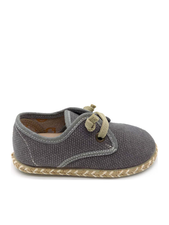 Kids Espradrilles with Laces Gray