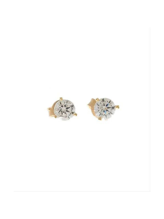 Papadopoulos Gold Earrings made of Gold 14K with Stones