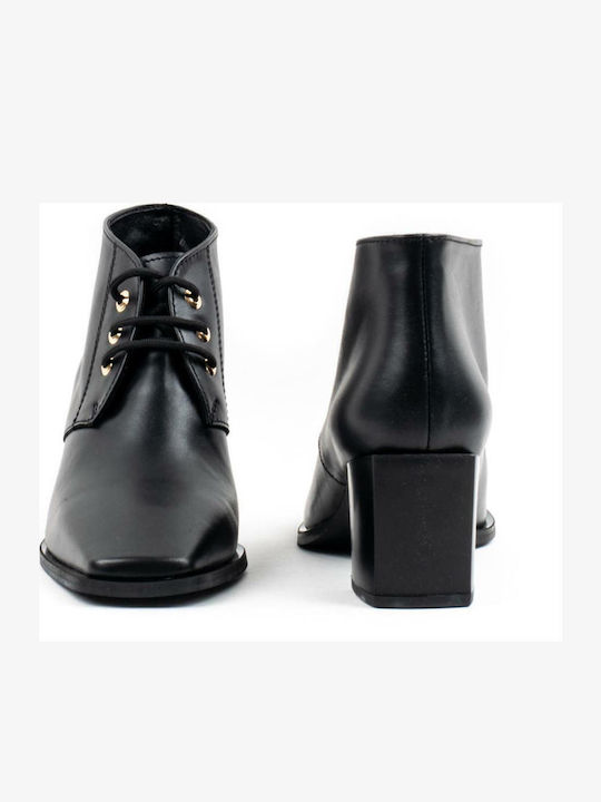 Leather Women's Ankle Boots Black