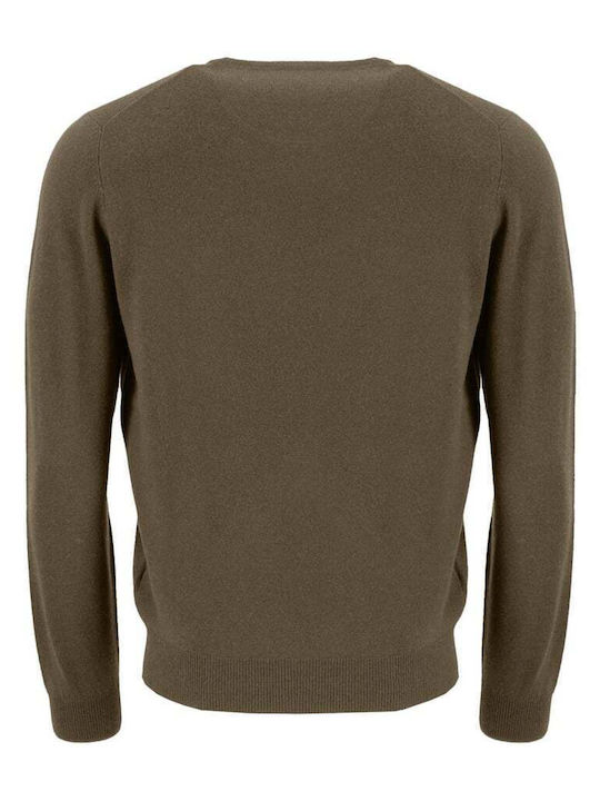 Fynch Hatton Men's Long Sleeve Sweater Khaki